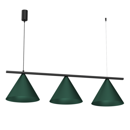 MiLagro Lampa wisząca CAPITAL BLACK GREEN 3XGX53 MLP1530