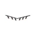 MiLagro Zestaw Oprawa Pipe Ring Track Czarny 6xGU10 2m ML2085