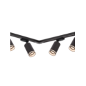 MiLagro Zestaw Oprawa Pipe Ring Track Czarny 6xGU10 2m ML2085