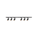 MiLagro Zestaw Oprawa Pipe Ring Track Czarny 6xGU10 2m ML2085