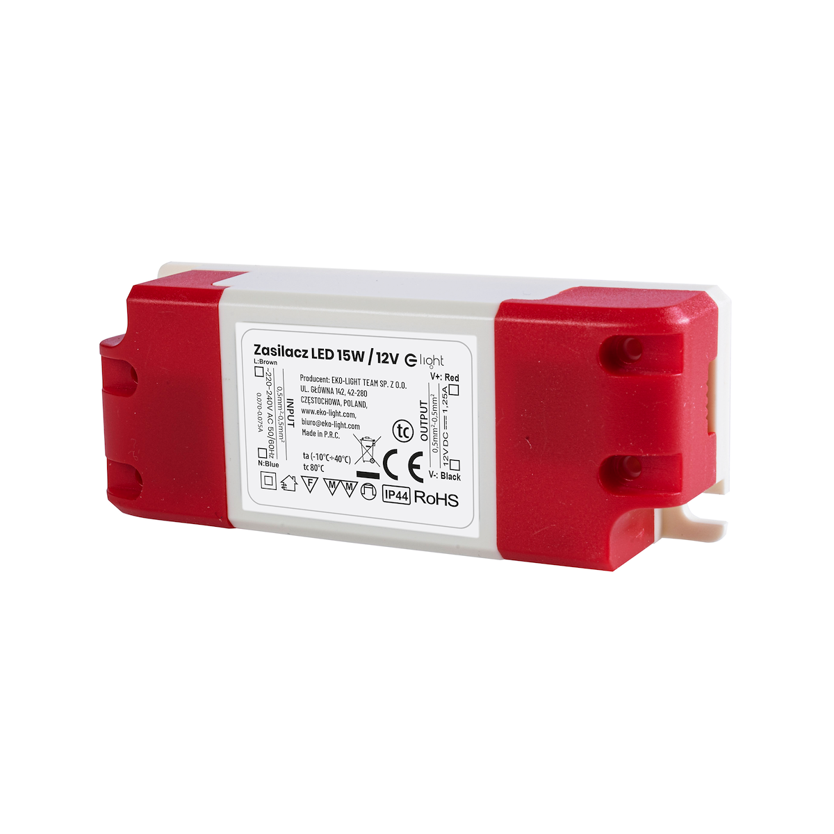 Zasilacz LED 15W IP44 EKZAS0419