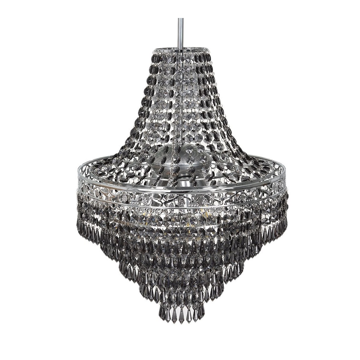 Żyrandol CORAL Black 3xE14
