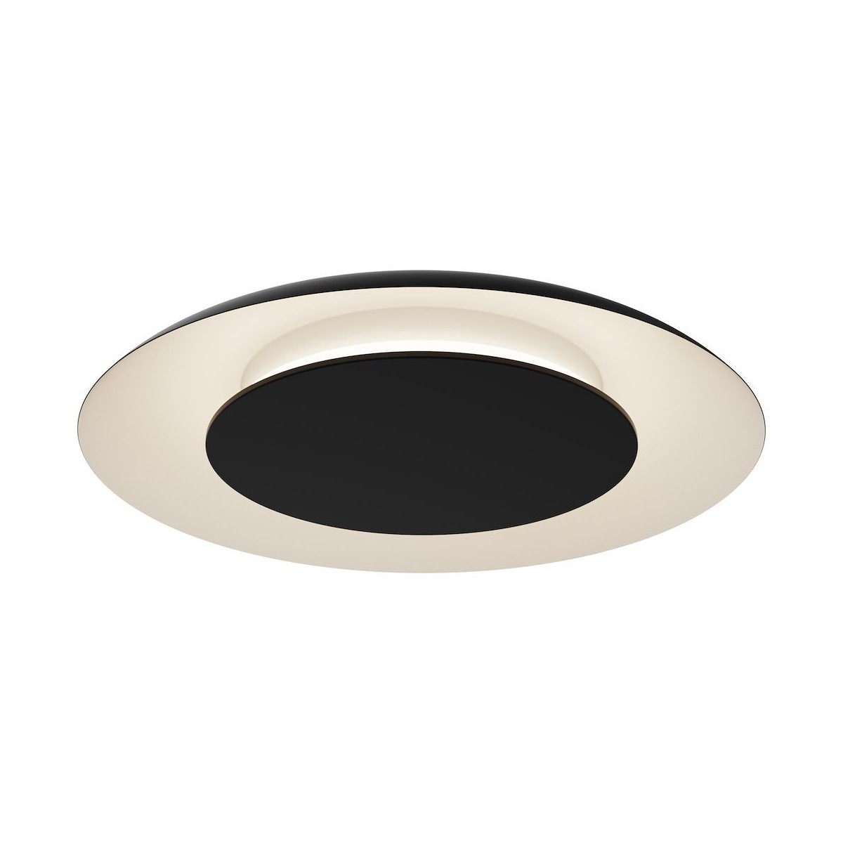 Czarna lampa sufitowa PIATTINO 30W LED 3000K-6000K