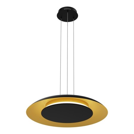 Lampa wisząca PIATTINO Czarny Złoty LED
