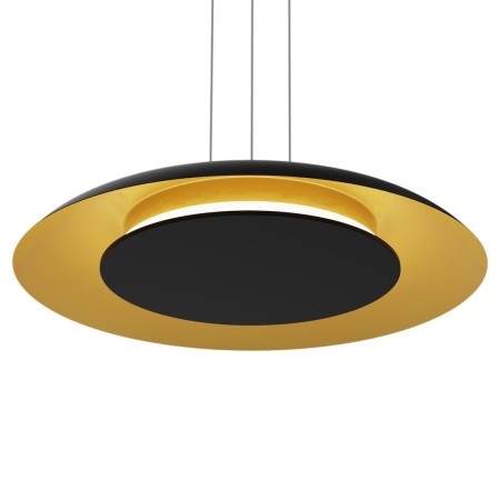 Lampa wisząca PIATTINO Czarny Złoty LED