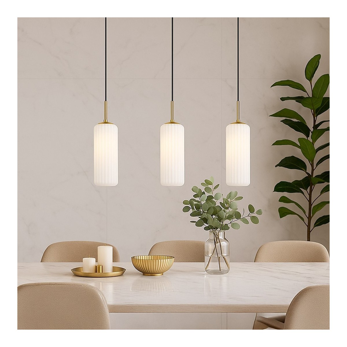 Lampa wisząca Vesta 3xE27 styl skandynawski
