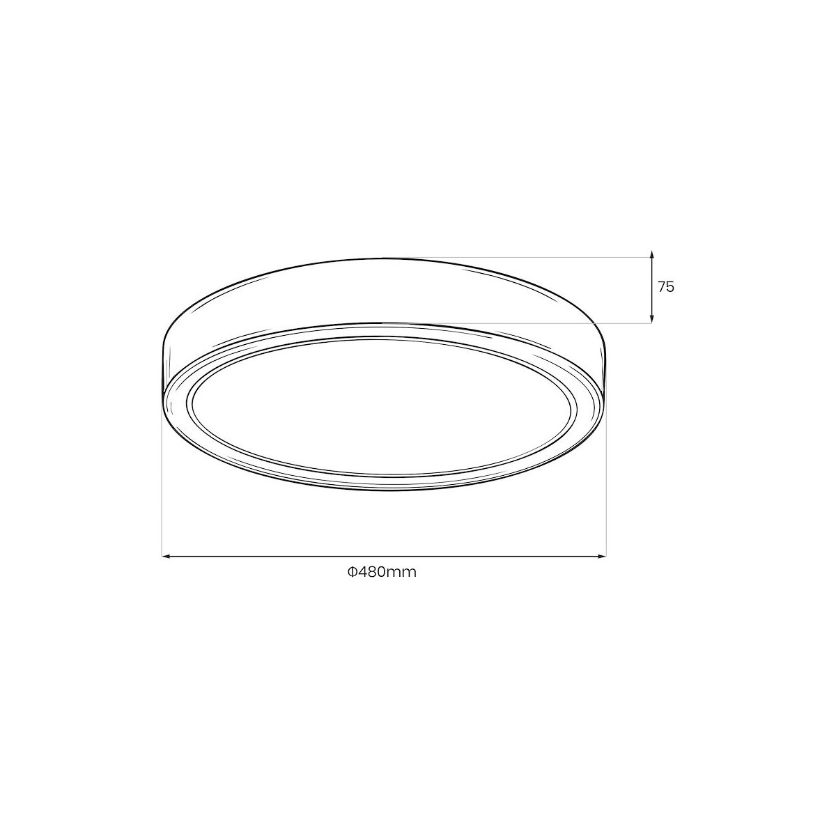 MiLagro LAGO ML1841 plafon LED 36W