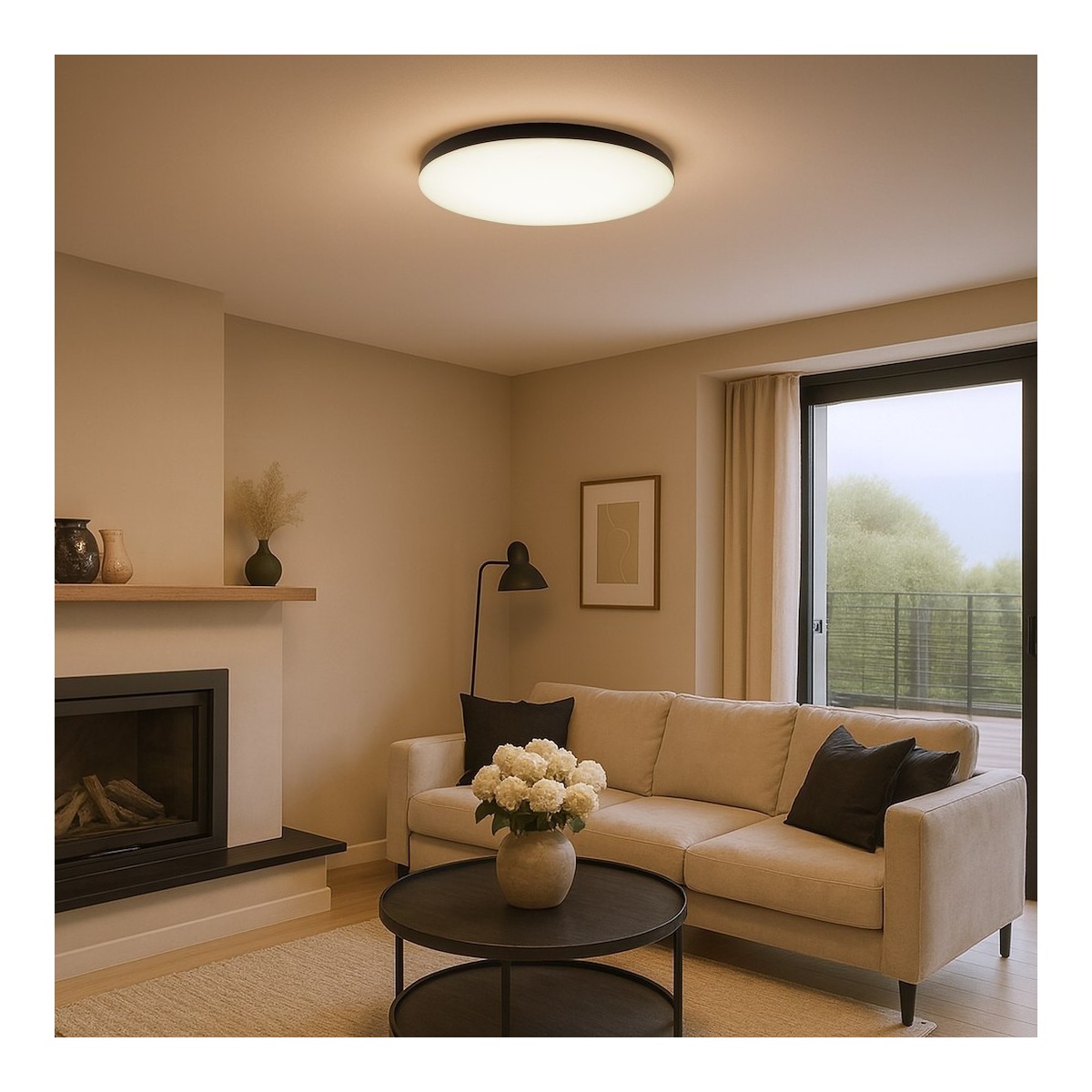 MiLagro SIENA Black ML1834 plafon LED
