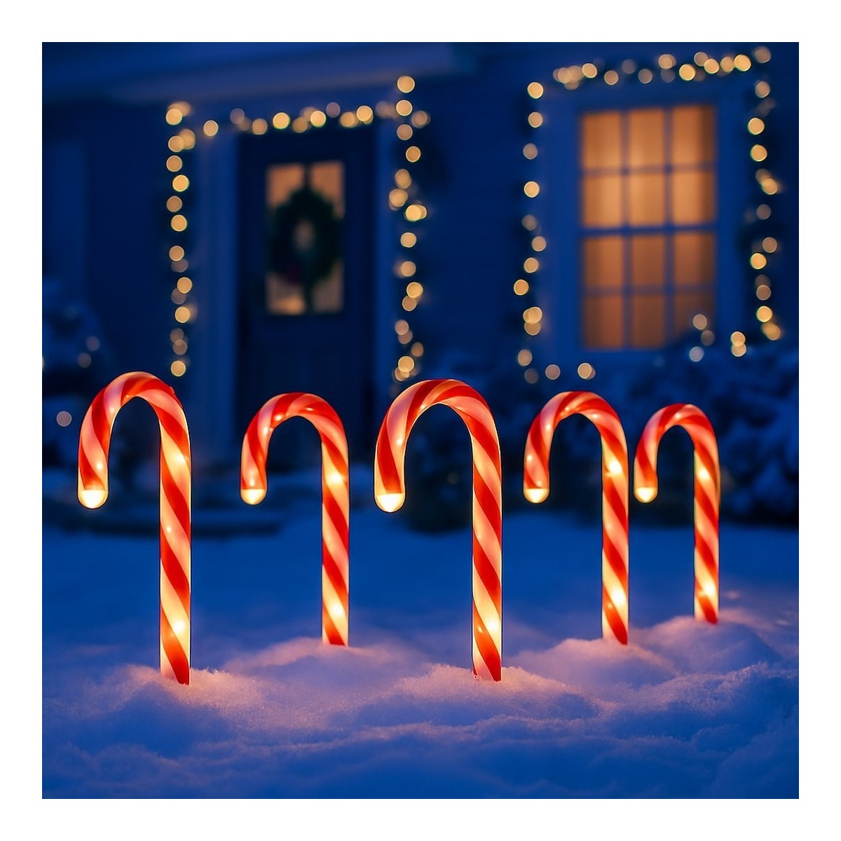 Candy Cane Set 5pcs LED ML2406