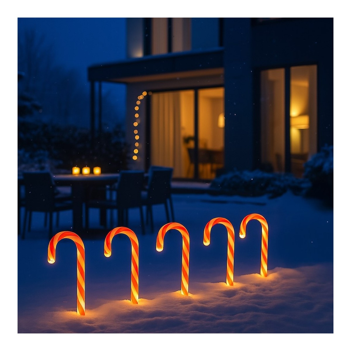 Candy Cane Set 5pcs LED ML2406