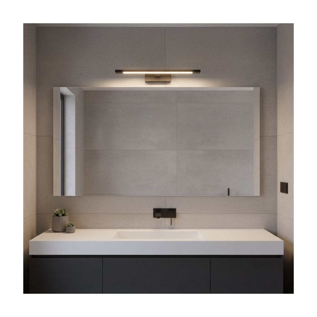 MiLagro ML2035 kinkiet LED czarny 40 cm