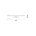 MiLagro ML2035 kinkiet LED czarny 40 cm