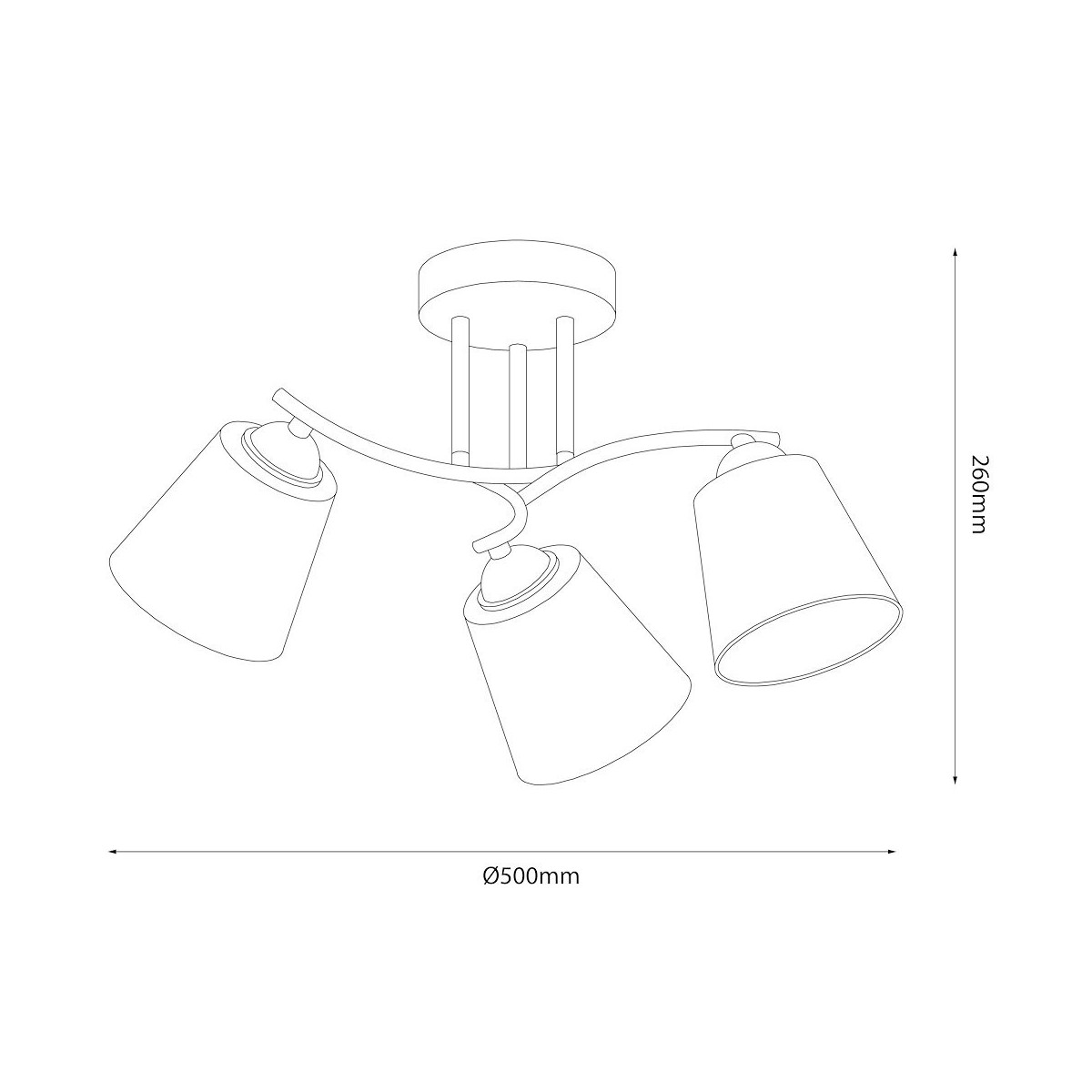 MiLagro ML2257 lampa sufitowa Pafos