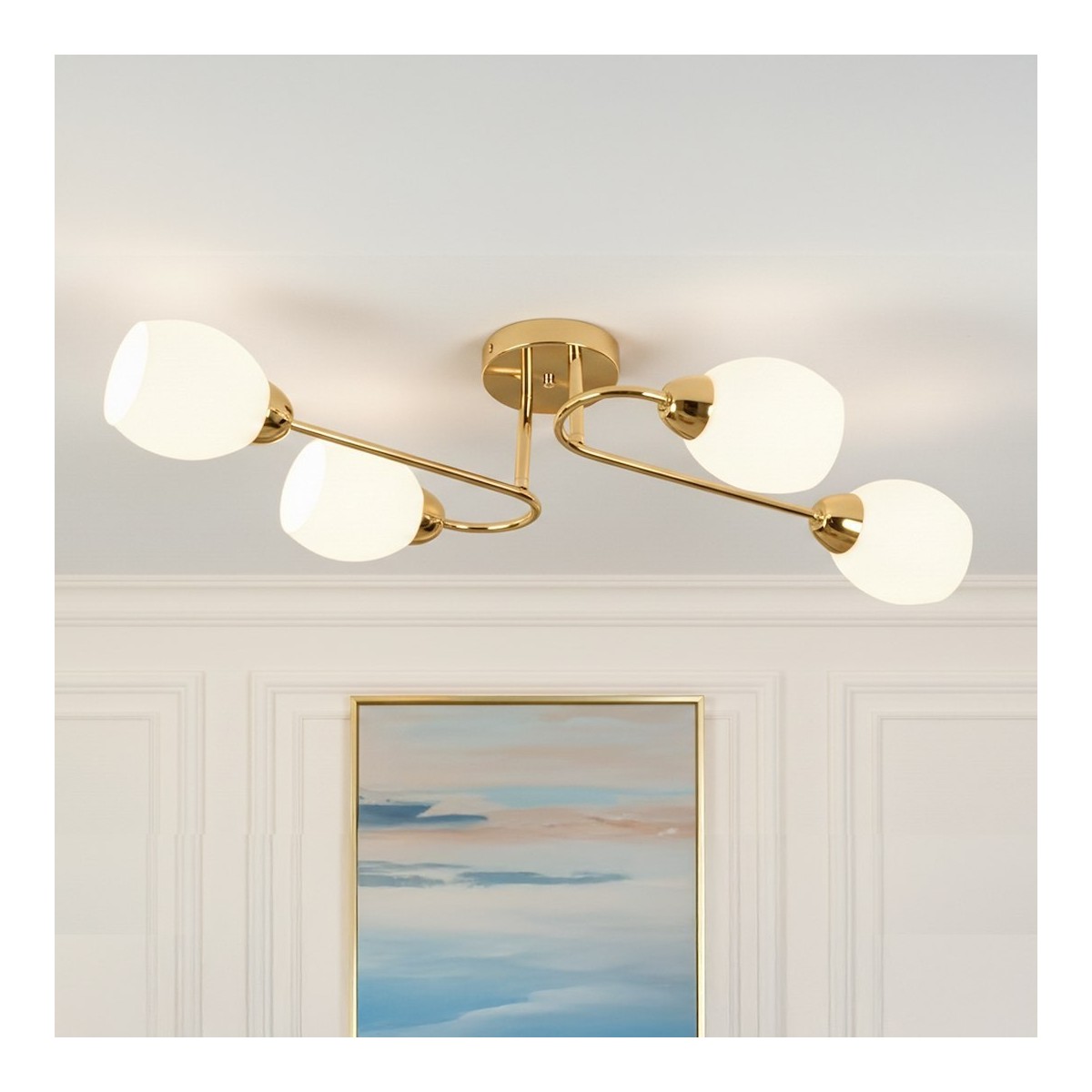 MiLagro ML2757 złota lampa KING