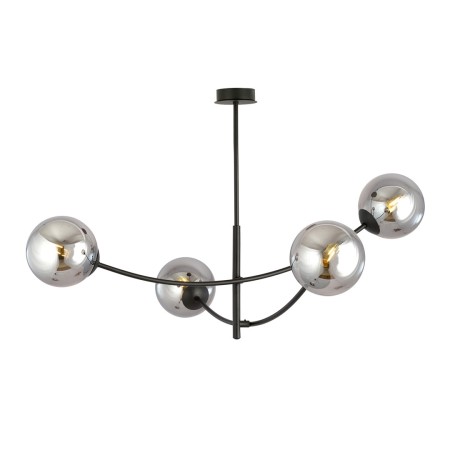 grafitowa LAMPA SUFITOWA  HUNTER 4 BLACK/GRAFIT