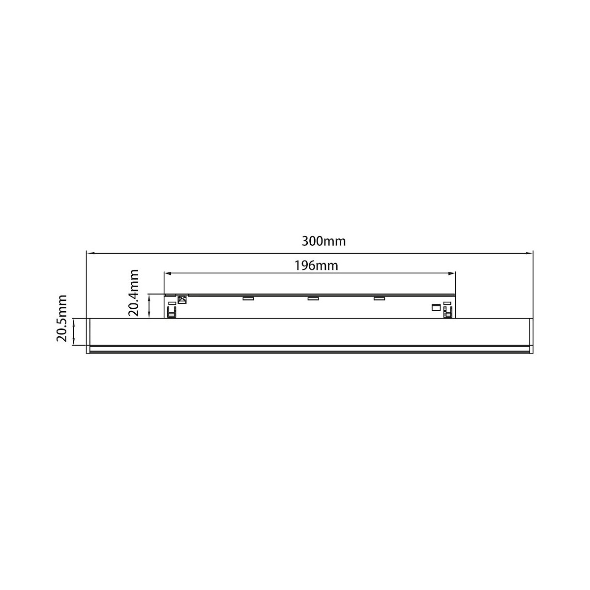 Magnetic Track 10mm 10W CCT 48V