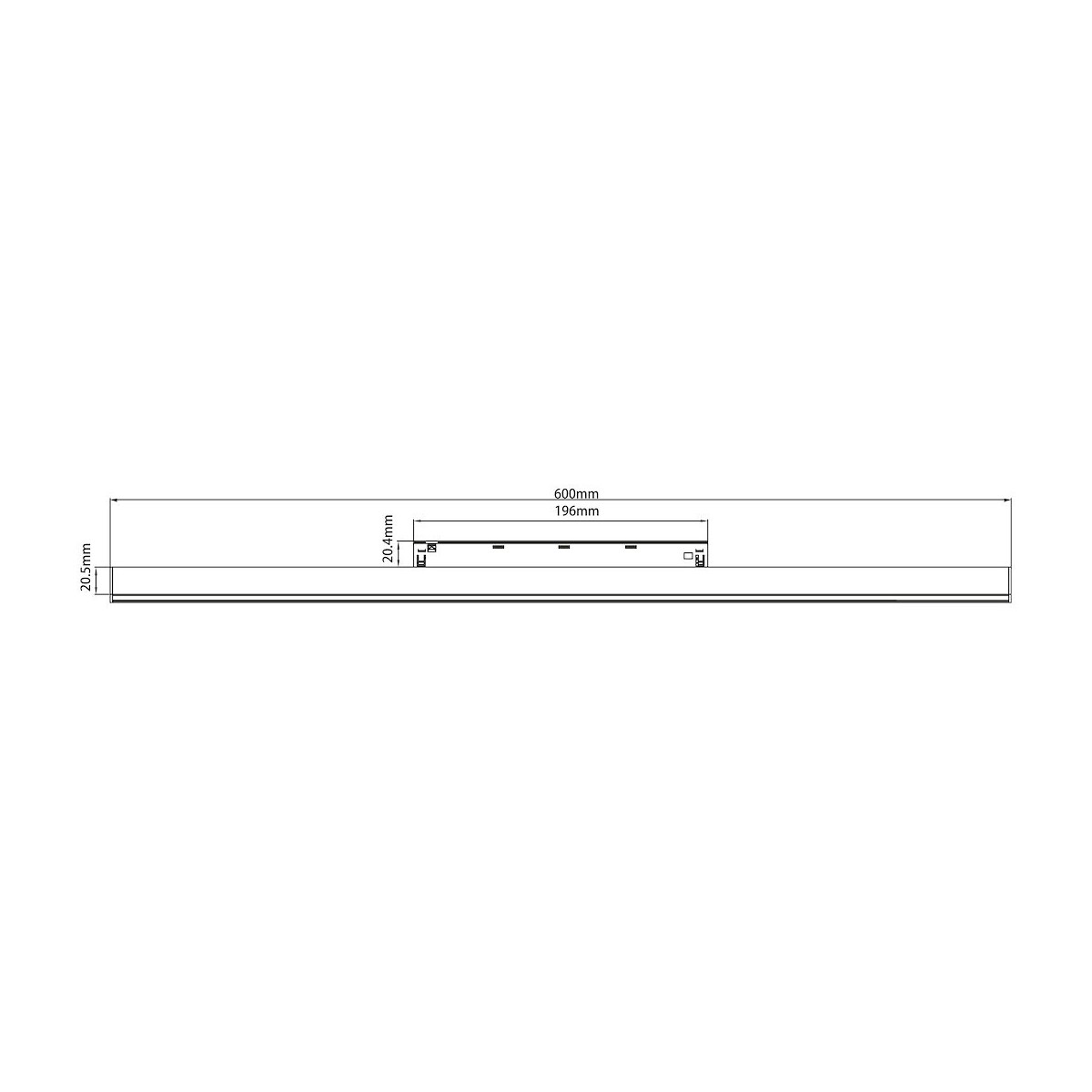 Magnetic Track 10mm 20W CCT 48V