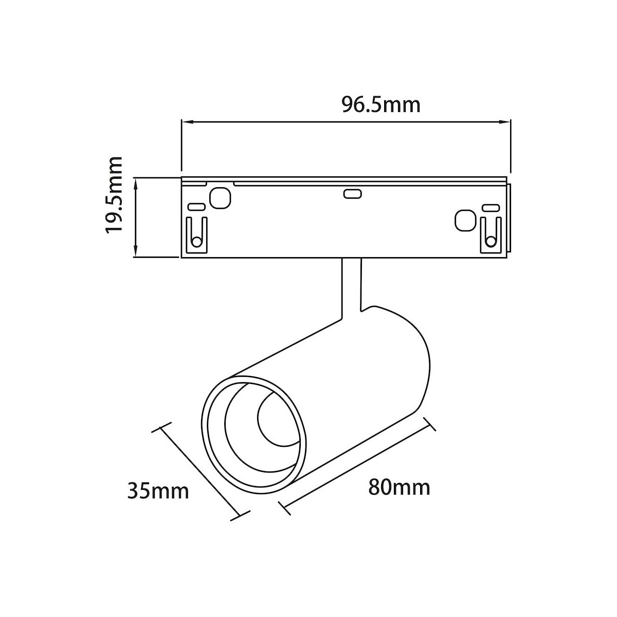 Magnetic Track 10mm 6W CCT 48V