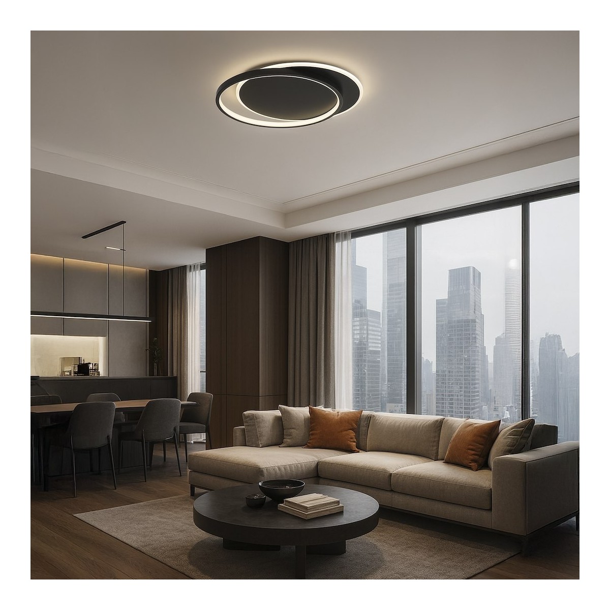 Lampa sufitowa CORDOBA BLACK 30W LED
