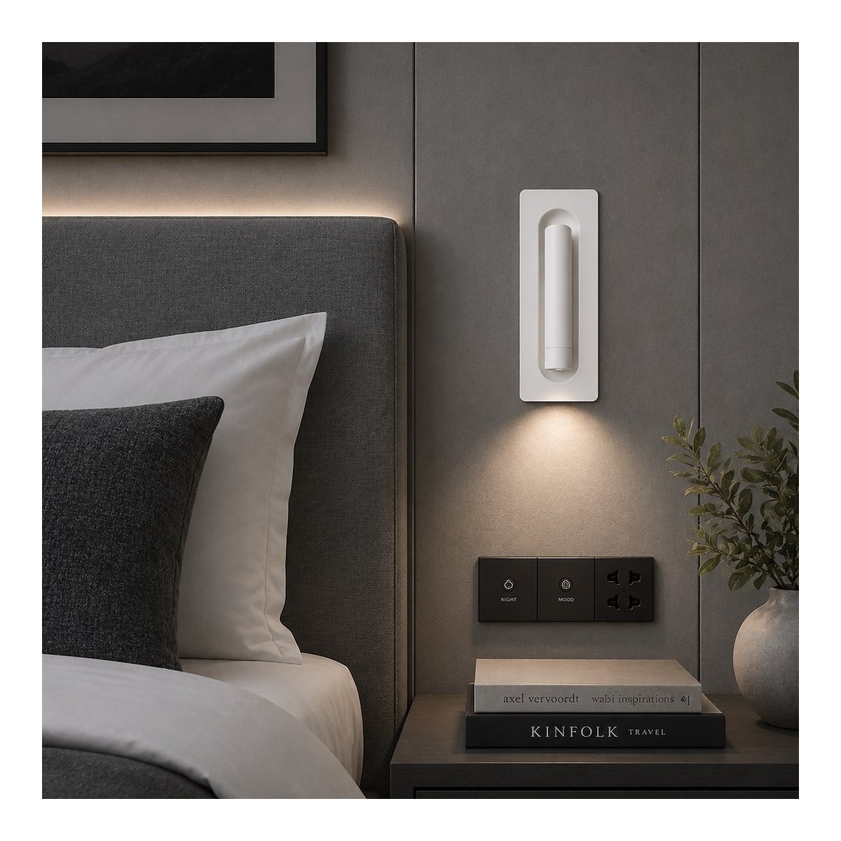 Kinkiet podtynkowy Inn 3W LED 3000K  Biały