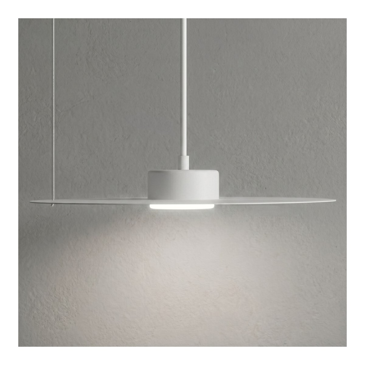 Lampa wisząca PIATTO Biała 1xGX53 fi 350mm