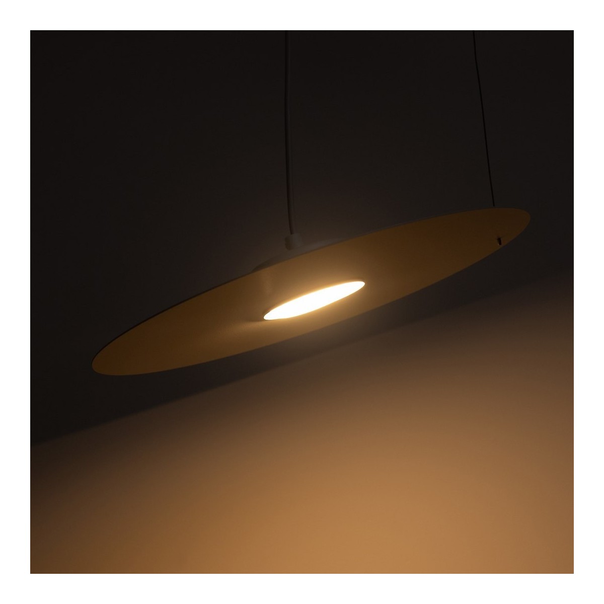 Lampa wisząca PIATTO Biała 1xGX53 fi 350mm