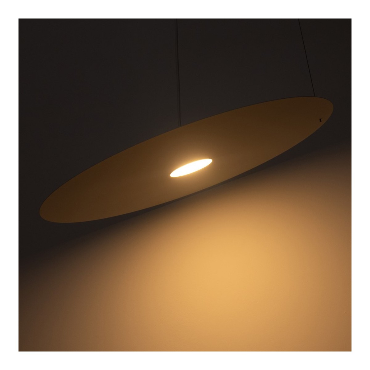 Lampa wisząca PIATTO Biała 1xGX53 fi 550mm