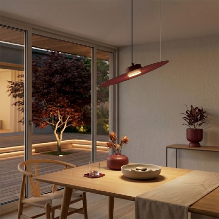 Lampa wisząca PIATTO Burgund 1xGX53 fi 450mm