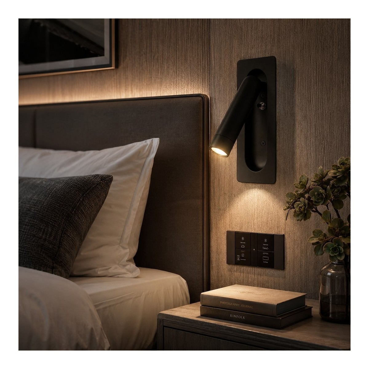 Kinkiet podtynkowy Inn 3W LED 3000K Czarny