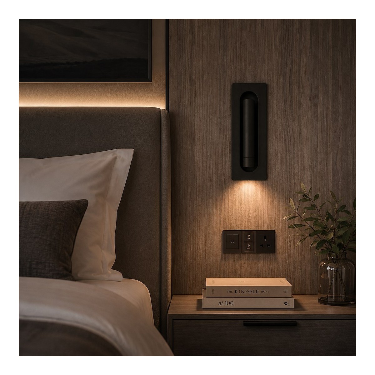Kinkiet podtynkowy Inn 3W LED 3000K Czarny