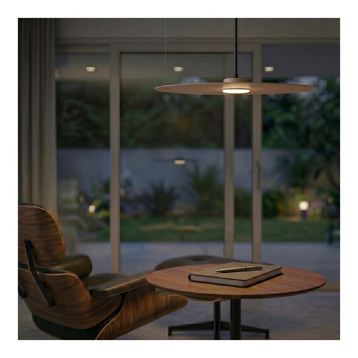 Lampa wisząca PIATTO Taupe 1xGX53 fi 550mm
