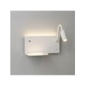 Lampa nocna z półką Shelf Led 4W+5W+2W prawa Biały