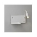 Lampa nocna z półką Shelf Led 4W+5W+2W prawa Biały