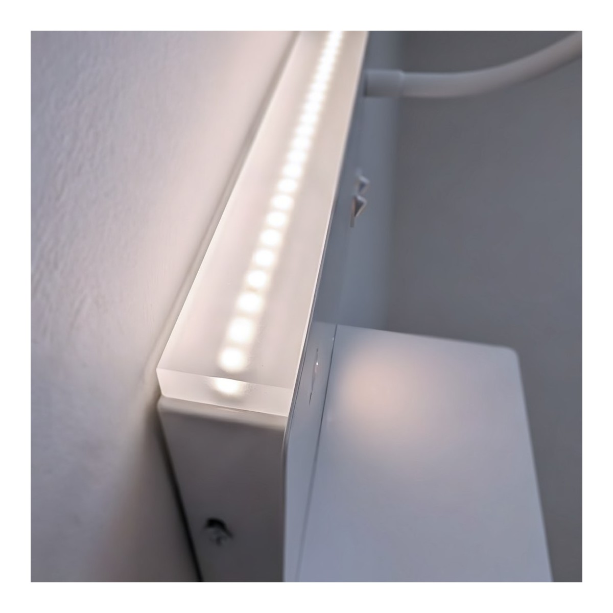 Lampa nocna z półką Shelf Led 4W+5W+2W prawa Biały