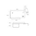 Lampa nocna z półką Shelf Led 4W+5W+2W prawa Biały