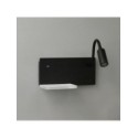 Lampa nocna z półką Shelf Led 4W+5W+2W prawa Czarny