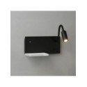 Lampa nocna z półką Shelf Led 4W+5W+2W prawa Czarny