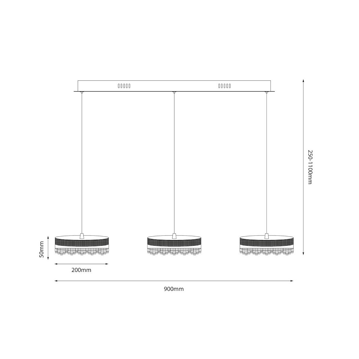 Lampa wisząca PRECIOSA 60W LED