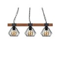 Lampa wisząca ULF BLACK-WOOD 3xE27