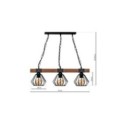 Lampa wisząca ULF BLACK-WOOD 3xE27