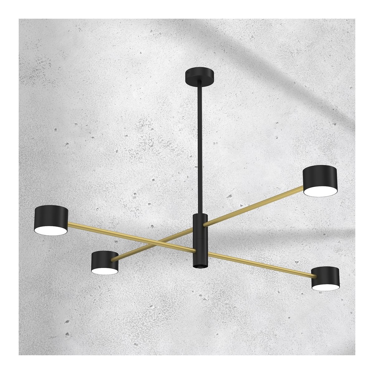 Lampa sufitowa CROSS GOLD 4xGX53