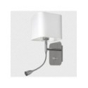 Kinkiet Napoli 1xE27 + 1W LED Biały - Chrome