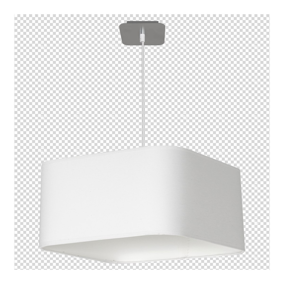 Lampa wisząca Napoli Biały - Chrom 1xE27