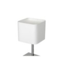 Lampka stołowa Napoli Biały - Chrom 1xE27