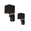 Kinkiet NAPOLI BLACK-GOLD 1xE27