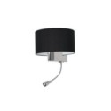 Kinkiet CASINO BLACK-CHROME 1xE27 + 1W LED