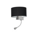 Kinkiet CASINO BLACK-CHROME 1xE27 + 1W LED