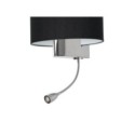 Kinkiet CASINO BLACK-CHROME 1xE27 + 1W LED