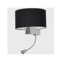 Kinkiet CASINO BLACK-CHROME 1xE27 + 1W LED