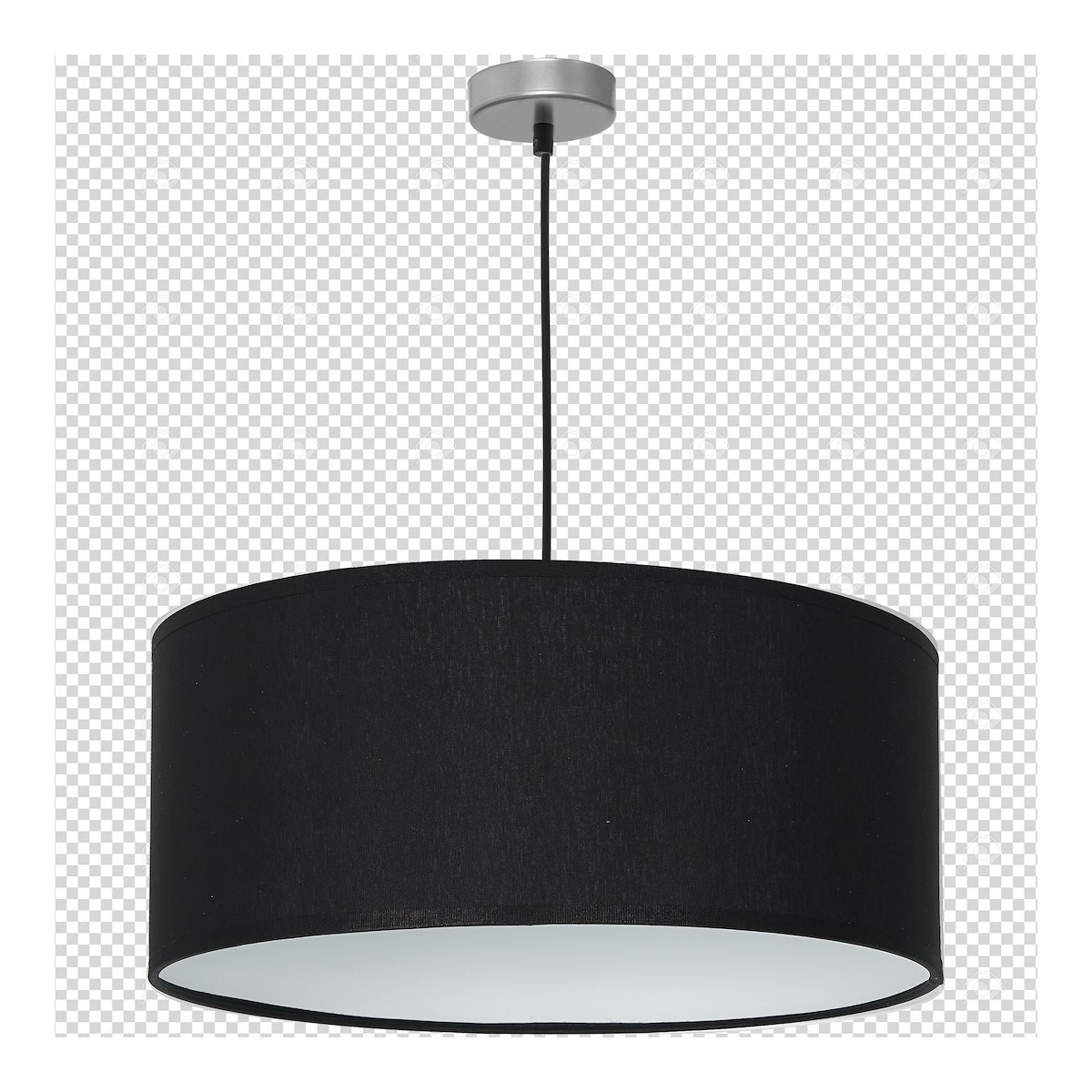 Lampa wisząca CASINO BLACK-CHROME 1xE27